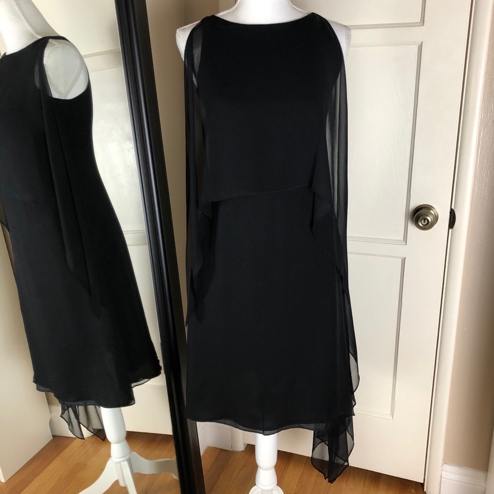 Morgane Le Fay Black Silk Dress